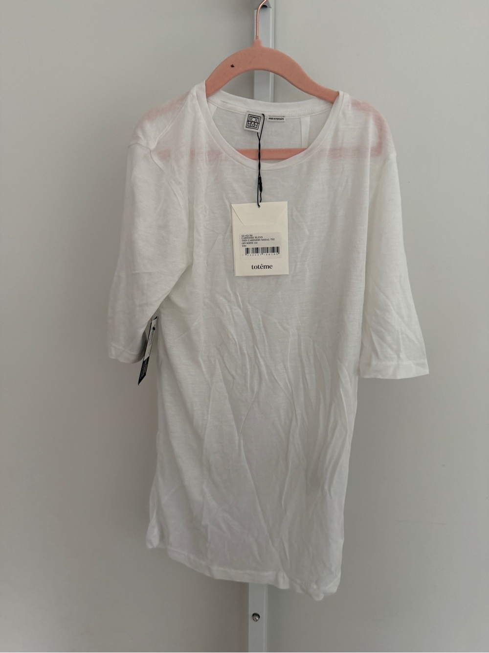 TOTOME CASHMERE BLEND MODAL TEE TSHIRT XXS NEW WITH TAGS - Picture 2 of 7